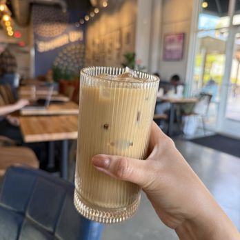 Simmer Coffee House - Irish cream coffee latte - Coffee & Tea Near Me - Cary, North Carolina