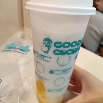 Good Coconut - Mango coconut milk - Bubble Tea Near Me - Flushing, New York Good Coconut - Mango coconut milk - Bubble Tea Near Me - Flushing, New York