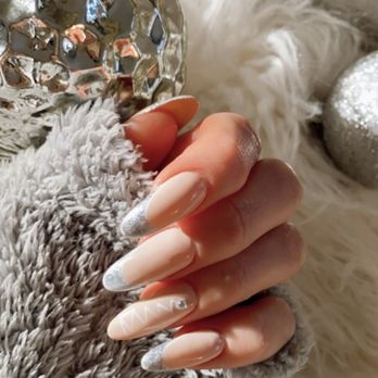 Kool Nails - Neutral Christmas design on natural nails - Nail Salons Near Me - Walnut Creek, California