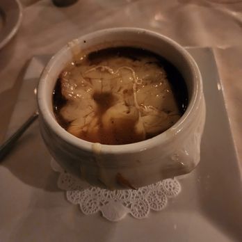 Sweet Waters Steak House - French onion soup - the bowl size was pretty large! - American Near Me - Westfield, New Jersey