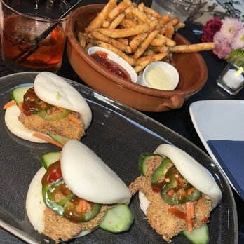 Lucy Blue - Catfish Bao Buns and Garlic Fries (Get You Some Of Dis!). - Lounges Near Me - Oakland, California