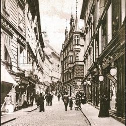 Sporgasse - Sporgasse Graz auf einer alten Ansichtskarte, älter als 1905