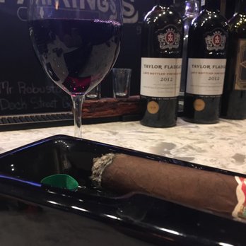 Pairings Cigar Bar - a glass of wine and a cigar - Bars Near Me - Media, Pennsylvania