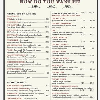 Cleavers - Menu - Cheesesteaks Near Me - Philadelphia, Pennsylvania