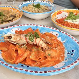 Pacherri with Shrimp and Longastino Pacherri with Shrimp and Longastino