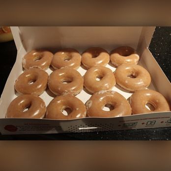 Krispy Kreme - Compare it to this photo (grabbed from another review), from a few years back. Price increasing while the size of donut decreases. - Donuts Near Me - San Jose, California Krispy Kreme - Compare it to this photo (grabbed from another review), from a few years back. Price increasing while the size of donut decreases. - Donuts Near Me - San Jose, California