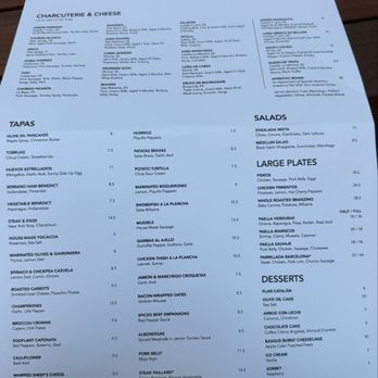 Barcelona Wine Bar - Brunch Menu - May 2026 - Wine Bars Near Me - Pittsburgh, Pennsylvania