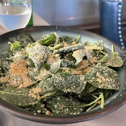 Kale Caesar salad, $13, fresh and tasty, large enough to share