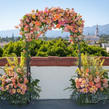 Blue Blossoms - Gorgeous Wedding Arch! - Florists Near Me - Goleta, California Blue Blossoms - Gorgeous Wedding Arch! - Florists Near Me - Goleta, California