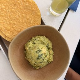 guacamole + chips (not spicy) guacamole + chips (not spicy)