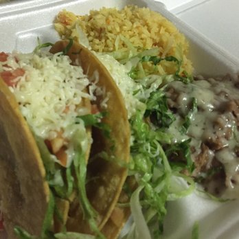 Chito's Mexican Food - 2 beef taco combo. Crunchy and cheese was perfectly melted. - Mexican Near Me - Moreno Valley, California Chito's Mexican Food - 2 beef taco combo. Crunchy and cheese was perfectly melted. - Mexican Near Me - Moreno Valley, California