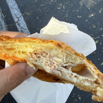 Anna's Marketplace Bakery - Inside almost devoured turkey provolone croissant - Bakeries Near Me - Goleta, California Anna's Marketplace Bakery - Inside almost devoured turkey provolone croissant - Bakeries Near Me - Goleta, California