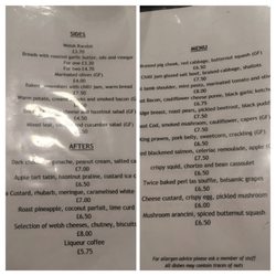 Freckled Angel - Menu - October 2019