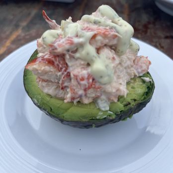 Shuckers  - Lobster Salad Stuffed Avocado - Seafood Near Me - Woods Hole, Massachusetts