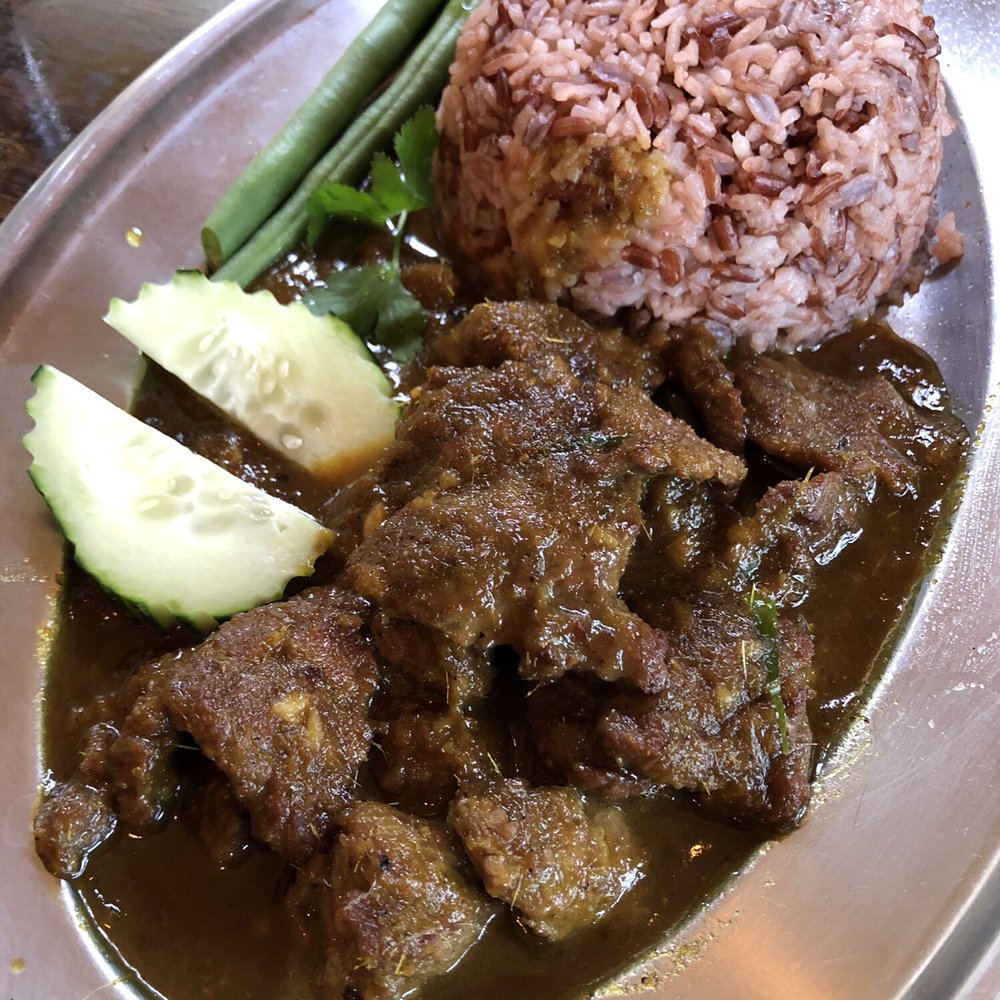 Thaiku - Kua Gling (beef in a sauce of galangal, lemongrass, chili and shallot, w fresh cucumber, green bean and jasmine rice) - Thai Near Me - Seattle, Washington Thaiku - Kua Gling (beef in a sauce of galangal, lemongrass, chili and shallot, w fresh cucumber, green bean and jasmine rice) - Thai Near Me - Seattle, Washington