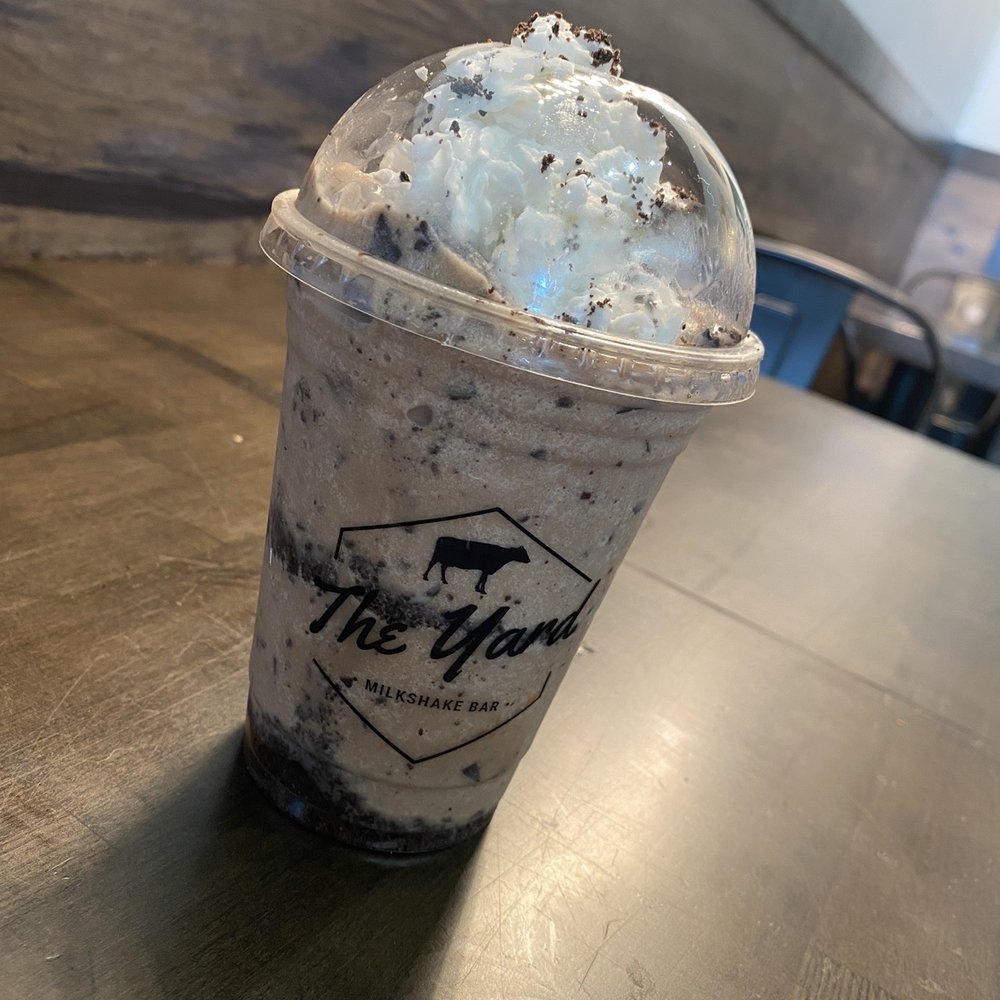 The Yard Milkshake Bar - Chocolate Chunk Milkshake (Non-Dairy) - Ice Cream & Frozen Yogurt Near Me - Virginia Beach, Virginia The Yard Milkshake Bar - Chocolate Chunk Milkshake (Non-Dairy) - Ice Cream & Frozen Yogurt Near Me - Virginia Beach, Virginia