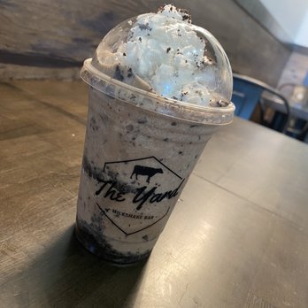The Yard Milkshake Bar - Chocolate Chunk Milkshake (Non-Dairy) - Ice Cream & Frozen Yogurt Near Me - Virginia Beach, Virginia The Yard Milkshake Bar - Chocolate Chunk Milkshake (Non-Dairy) - Ice Cream & Frozen Yogurt Near Me - Virginia Beach, Virginia