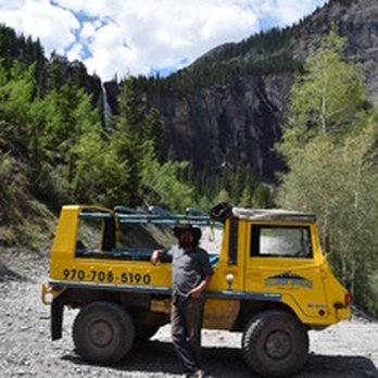 Telluride Offroad Adventures - Waterfall, Mitch and our ride! - Tours Near Me Telluride Offroad Adventures - Waterfall, Mitch and our ride! - Tours Near Me