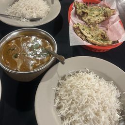 Garlic chili naan, chicken Tikka Masala