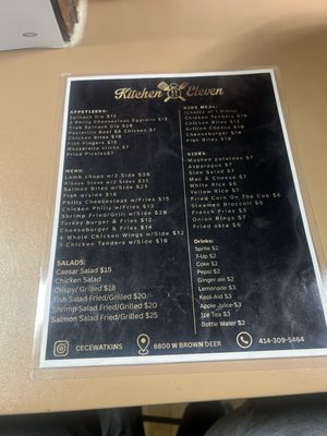 Menu photo 1 Kitchen 11 Eleven Brown Deer, WI