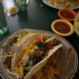 2 Fajita Taco plate... SO HUGE!