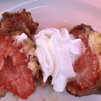 The Worker Bee Cafe - Inside of the deep fried strawberries - Breakfast & Brunch Near Me - Carpinteria, California