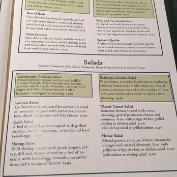 Swan Coach House - Food menu - must try frozen fruit salad - New American Near Me - Atlanta, Georgia