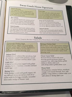 Menu photo 6 Swan Coach House Atlanta, GA