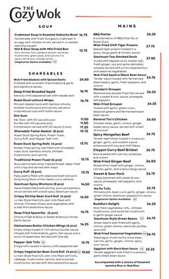 Menu photo 4 The Cozy Wok Vancouver, BC Menu photo 4 The Cozy Wok Vancouver, BC