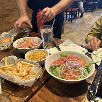 Rincón de Buenos Aires - Spring Mountain - French fries and salad. The French fries are a shocking 5/5 - Steakhouses Near Me - Las Vegas, Nevada Rincón de Buenos Aires - Spring Mountain - French fries and salad. The French fries are a shocking 5/5 - Steakhouses Near Me - Las Vegas, Nevada