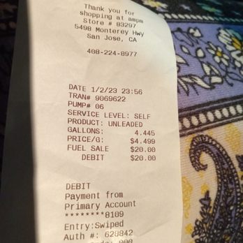 ampm - If you multiply price by gallons I promise you will not come to a $20 conclusion please I would love feedback.. - Convenience Stores Near Me - San Jose, California ampm - If you multiply price by gallons I promise you will not come to a $20 conclusion please I would love feedback.. - Convenience Stores Near Me - San Jose, California