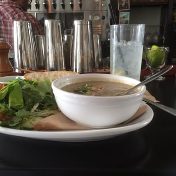 The National - Mushroom bisque & fresh green salad. Exquisite!!! - Mediterranean Near Me - Athens, Georgia The National - Mushroom bisque & fresh green salad. Exquisite!!! - Mediterranean Near Me - Athens, Georgia