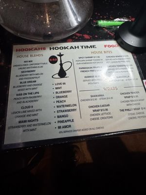 Menu photo 1 Hookah Time Davie, FL Menu photo 1 Hookah Time Davie, FL
