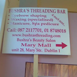 Bushra's Beauty Salon - Bushra's only signage, the rest is just purple