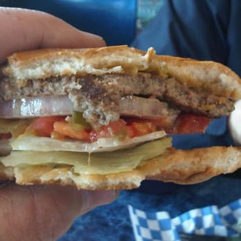 Legends Classic Diner - Burger was VERY disappointing...small and tasteless. The onion slice was thicker than the meat patty. - American Near Me - Glendora, California Legends Classic Diner - Burger was VERY disappointing...small and tasteless. The onion slice was thicker than the meat patty. - American Near Me - Glendora, California
