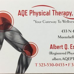 AQE Physical Therapy, Inc - Business Card