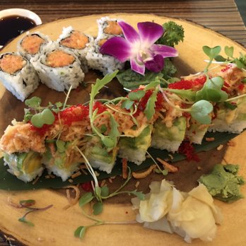 Hachi - Spicy tuna roll and the grinch roll - Sushi Bars Near Me - Chalfont, Pennsylvania
