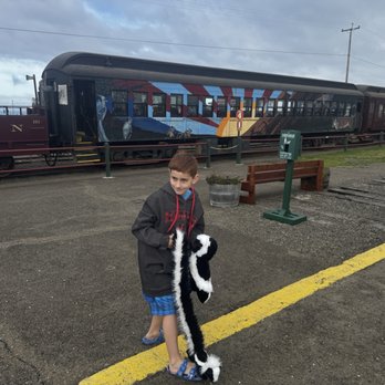 Skunk Train - In front of the train - Tours Near Me - Fort Bragg, California
