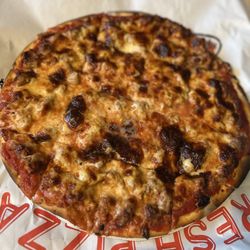 Russo's Pizza - Small cheese and sausage pizza