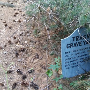 Pocono Environmental Education Center - First stone for the graveyard.  Reduce!  Reuse!  Recycle! - Hiking Near Me - Dingmans Ferry, Pennsylvania