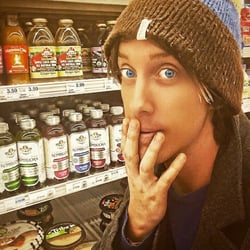 Hy-Vee - When your sweet mom asks you to go grocery shopping for her at HyVee at 4:30 AM. Lol love her.