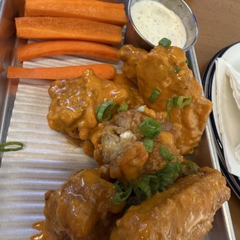 Square Pie Guys - Up close buffalo wings - Pizza Near Me - Campbell, California