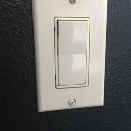 Paint on light switch Paint on light switch