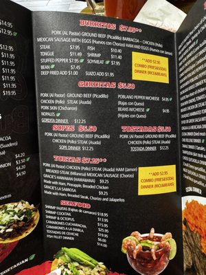 Menu photo 5 Gracie's Burritos Monee, IL