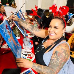 Champagne n' Paint - Christmas paint party!