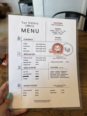 Menu photo 2 Two Sisters Coffee Newberry, FL Menu photo 2 Two Sisters Coffee Newberry, FL