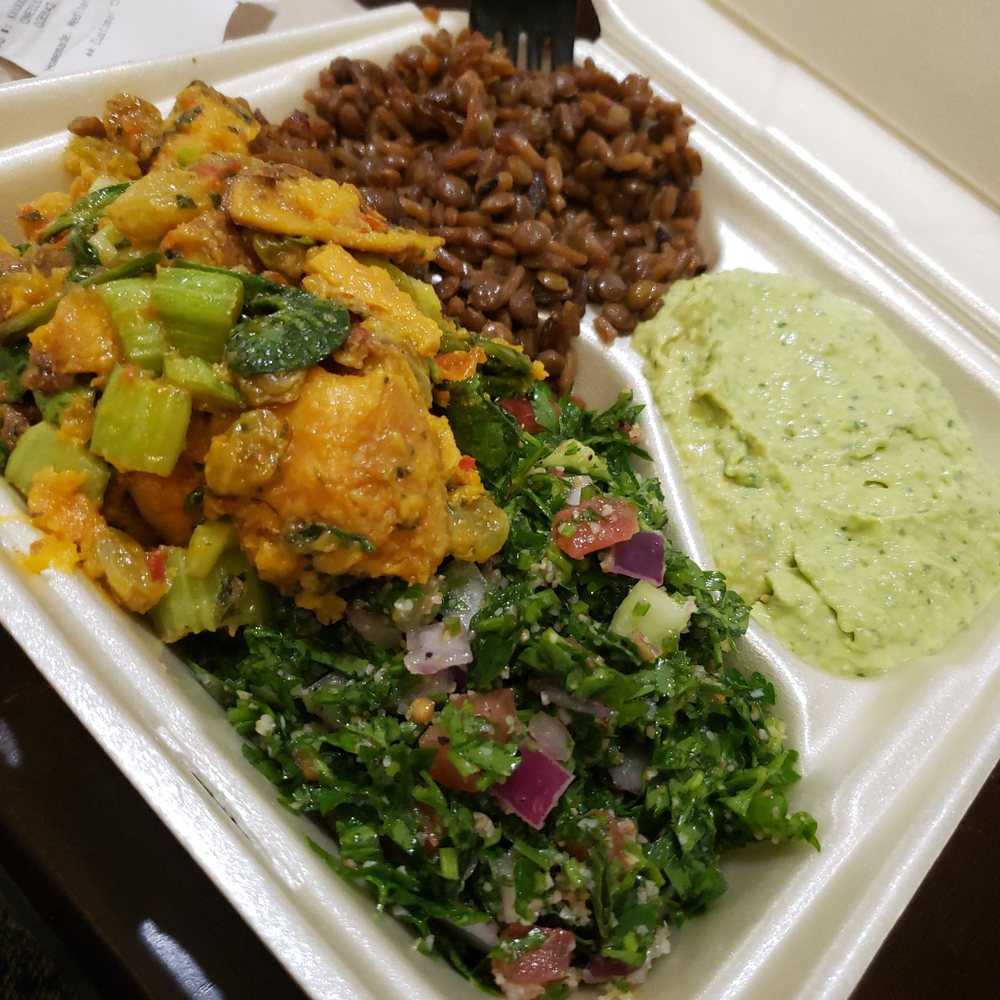 Sassool - 4 platter to go. Green stuff is jalapeno hummus! - Mediterranean Near Me - Cary, North Carolina Sassool - 4 platter to go. Green stuff is jalapeno hummus! - Mediterranean Near Me - Cary, North Carolina