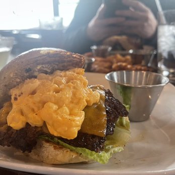 Ironhorse Kitchen + Bar - Mac and cheese burger - Bars Near Me - Minot, North Dakota Ironhorse Kitchen + Bar - Mac and cheese burger - Bars Near Me - Minot, North Dakota