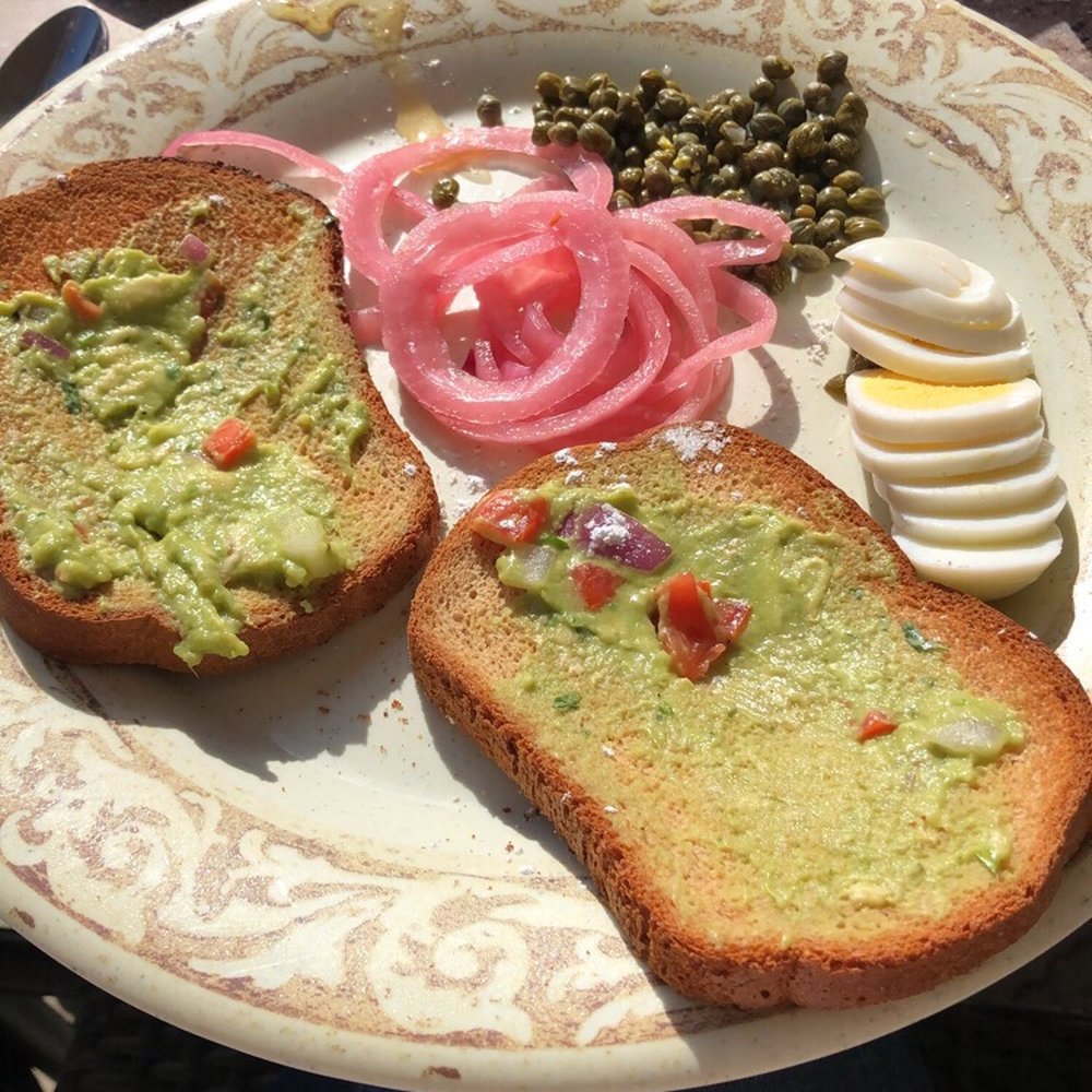 Another Broken Egg Cafe - They were out of salmon so I got the avocado toast without it and this is what they brought out...so gross - American Near Me - Baton Rouge, Louisiana Another Broken Egg Cafe - They were out of salmon so I got the avocado toast without it and this is what they brought out...so gross - American Near Me - Baton Rouge, Louisiana