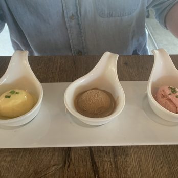 Tinker Street - Ice cream flight- all homemade! Mango, fig, and strawberry basil - Wine Bars Near Me - Indianapolis, Indiana Tinker Street - Ice cream flight- all homemade! Mango, fig, and strawberry basil - Wine Bars Near Me - Indianapolis, Indiana